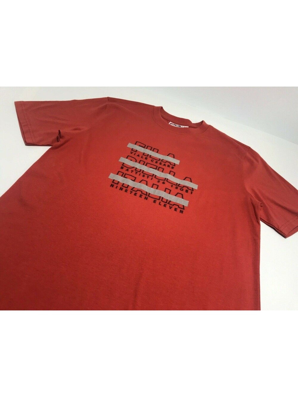 Men's Fila Red Short Sleeve Tee Shirt